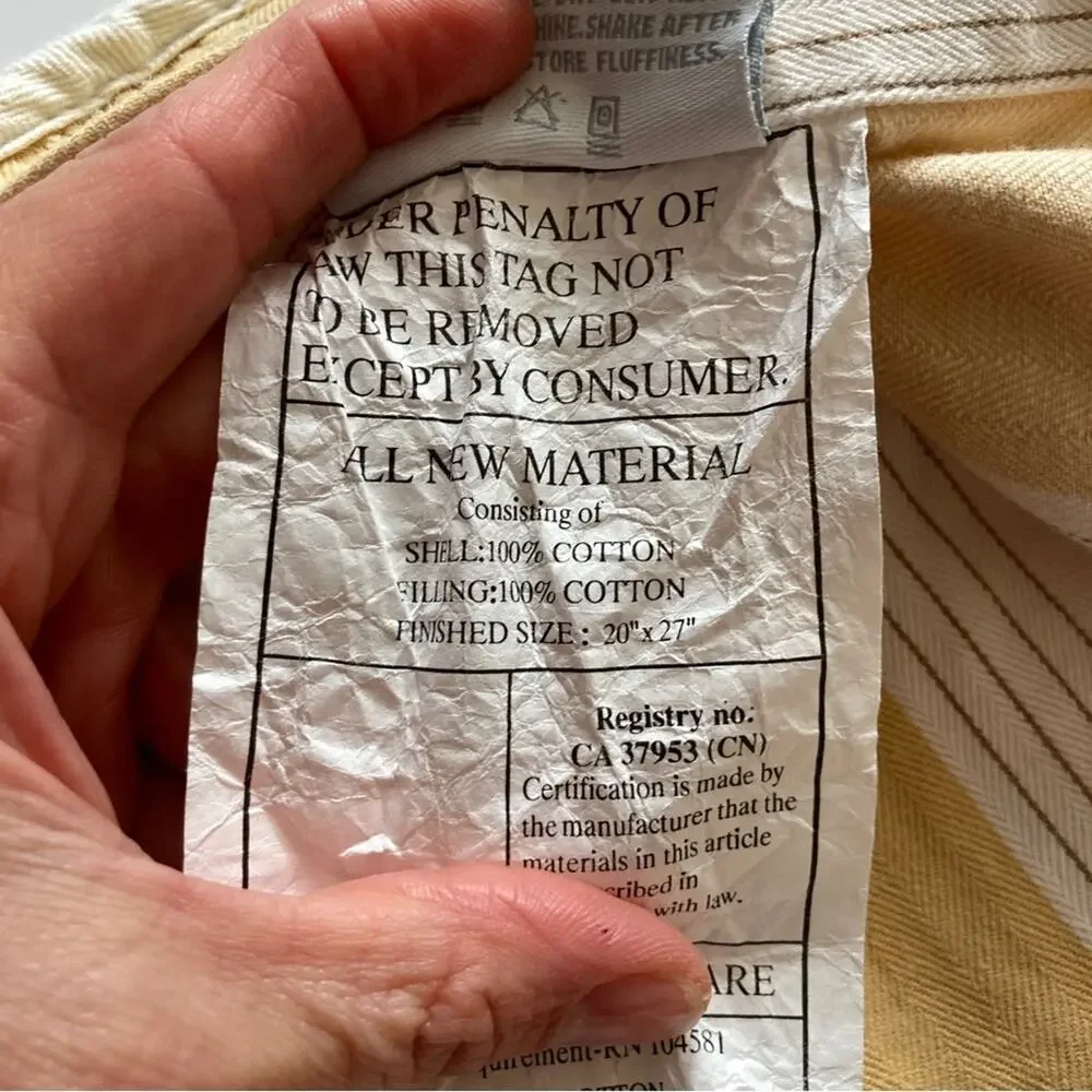 Restoration Hardware Pillow Shams Standard